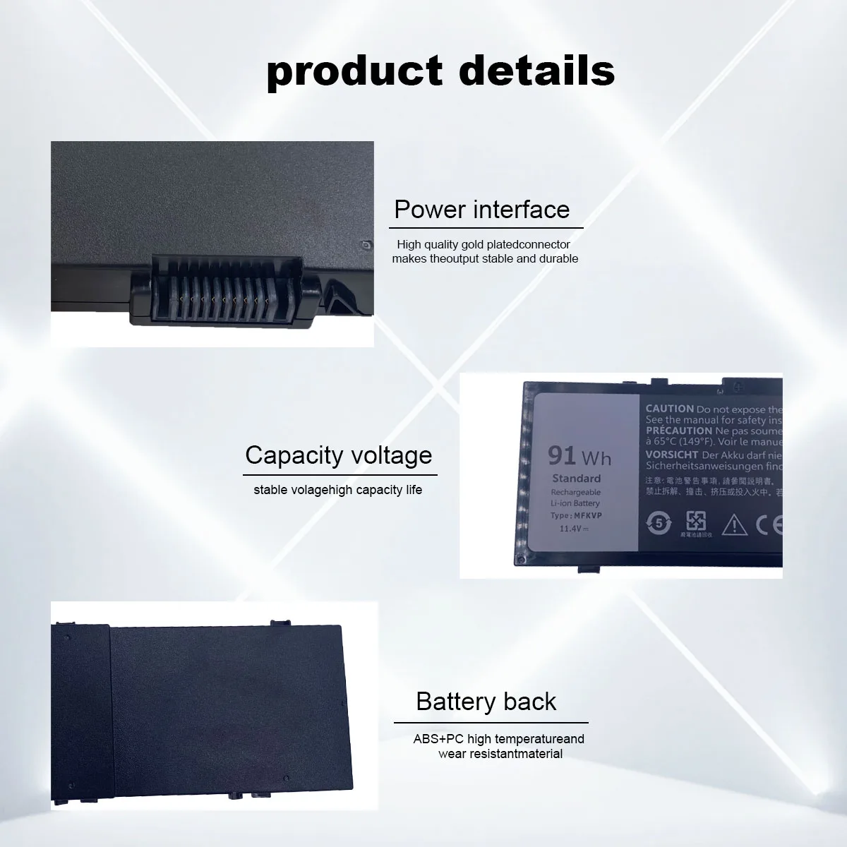 Laptop Battery MFKVP Laptop Battery For Dell Precision 7510 7520 7710 7720 M7710 M7510 T05W1 1G9VM GR5D3 0FNY7 M28DH