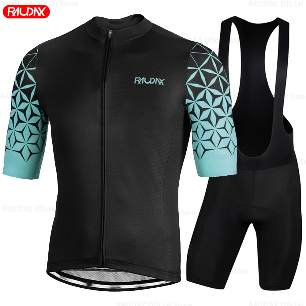 Cycling Jersey Set Men Summer Quick Dry Breathable Bicycle Uniform