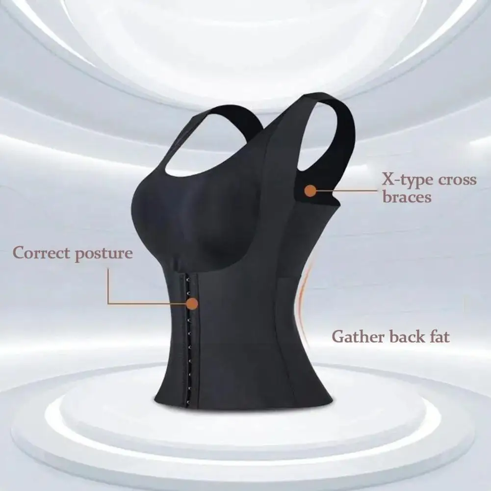 Women Shapewear Girdle Posture Corrector Bra Seamless Control Tops Shaper Vest Body Tummy Sheath Corset Underwear Slimm H7P0