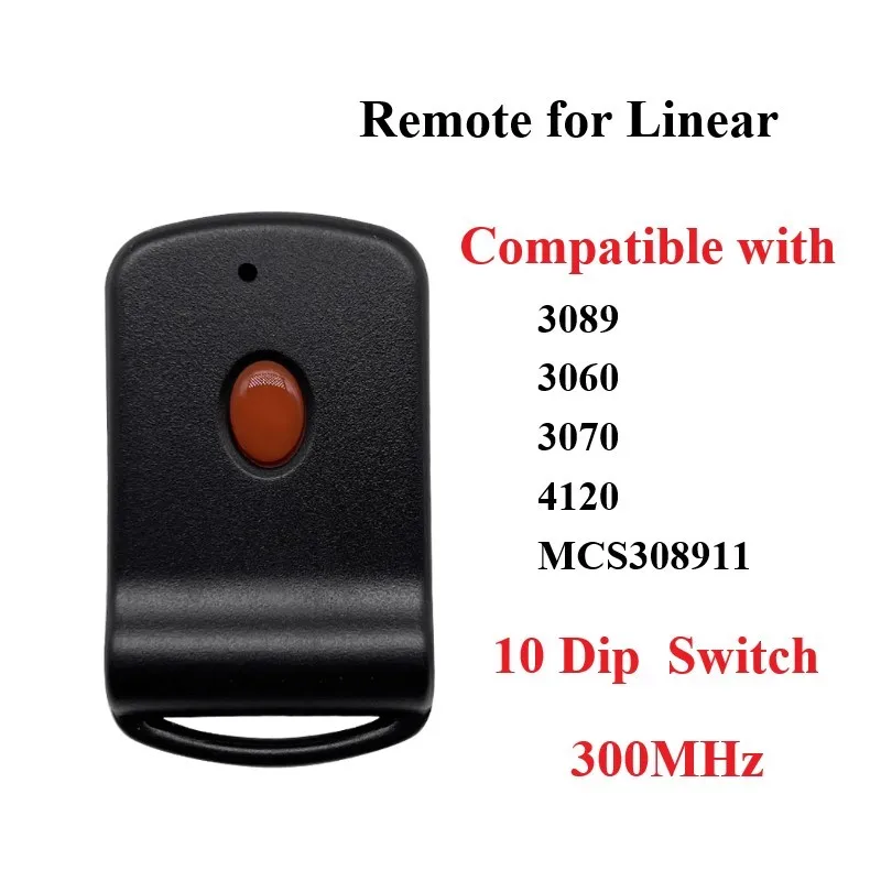 For Multicode 3060 3089 10 Dip Switch Garage Door Remote Control Transmitter  300MHz Gate Door Remote Opener