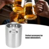 2L Beer Keg Mini Stainless Steel Beer Barrel with Spiral Lid for Home Brewing Accessory Beer Keg Brewing Accessory 1