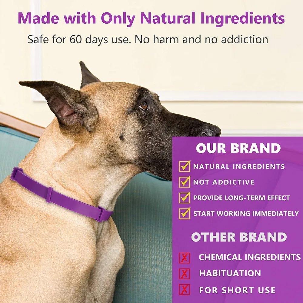 Title 12, Pet Calm Collar Cat Dog Soothe Collar Adjustabl...