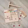 Montessori Wooden German Calendar Learning Toys Children Early Education Beech Calendar Set Time Cognition Parish Teaching Aids 4