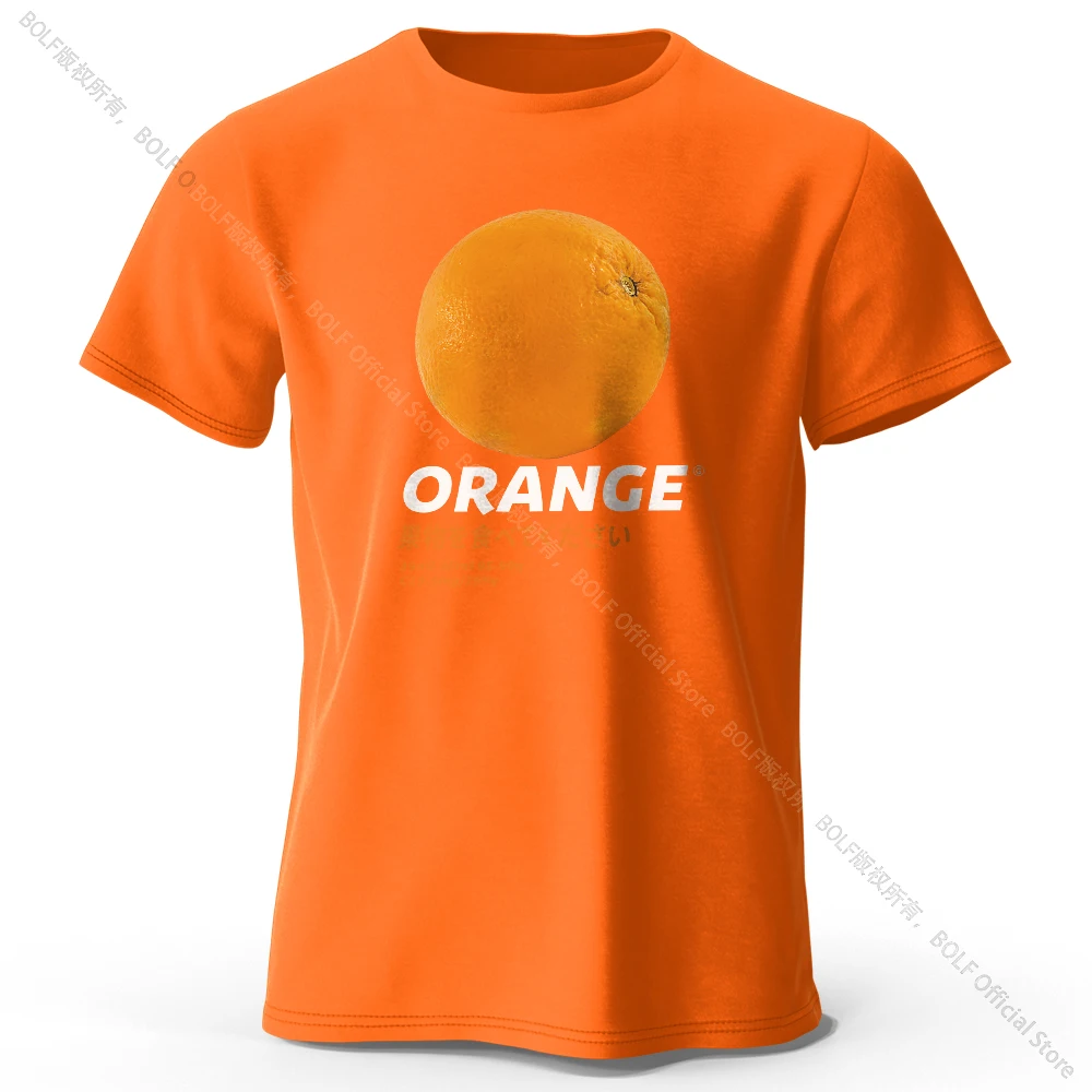 Fresh & Vibrant Orange Fruit Print T-Shirt - Soft & Comfortable Pure Cotton Summer Top