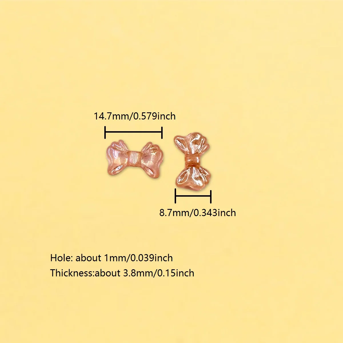 500g/Bag Acrylic Transparent/Solid Heart Loose Beads About 190pcs-1500pcs Pendant For Jewelry Making Beading Materials Wholesale