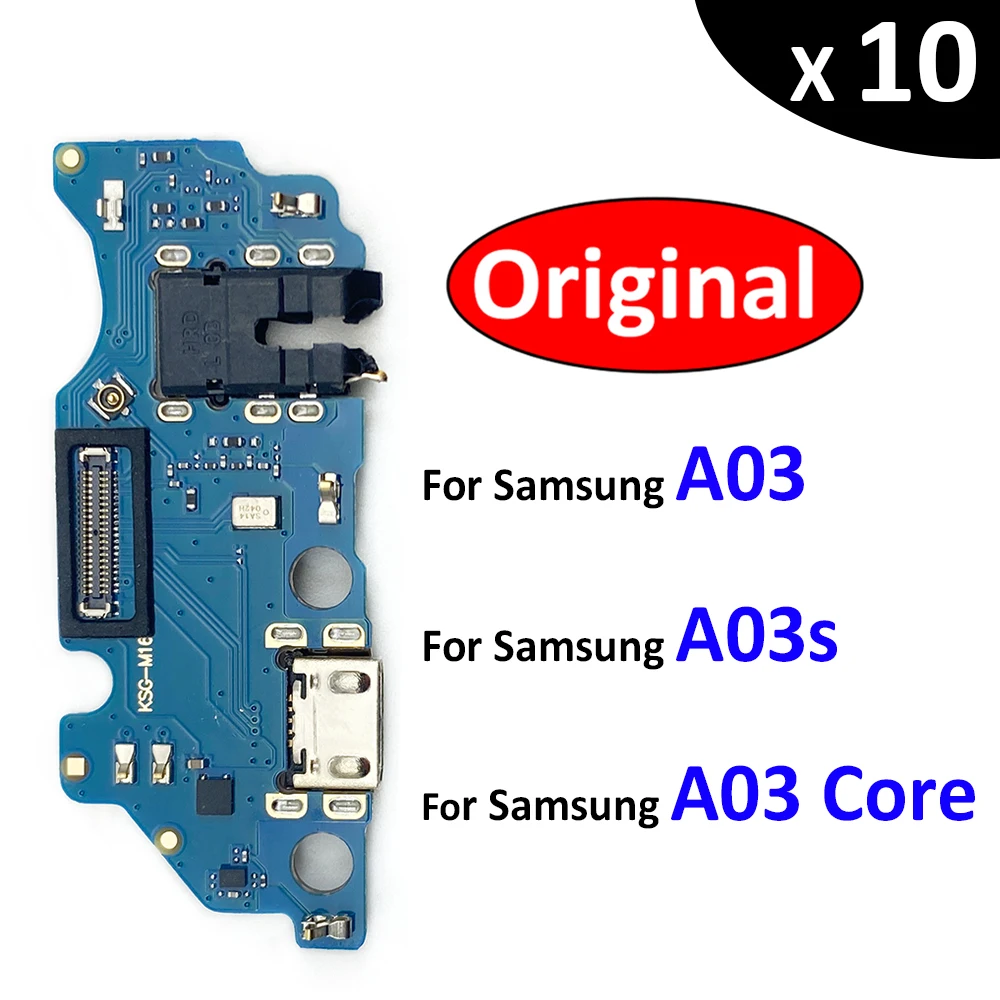 

10Pcs/Lot, USB Charging Port Mic Microphone Dock Connector Board Flex Cable For Samsung A03S A037 A037F SM-A037F A03 Core