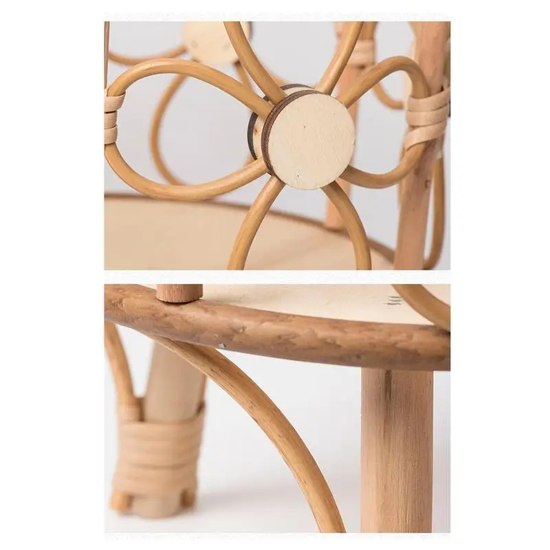 Stylish Rattan Plant Stand Indoor Outdoor Decor