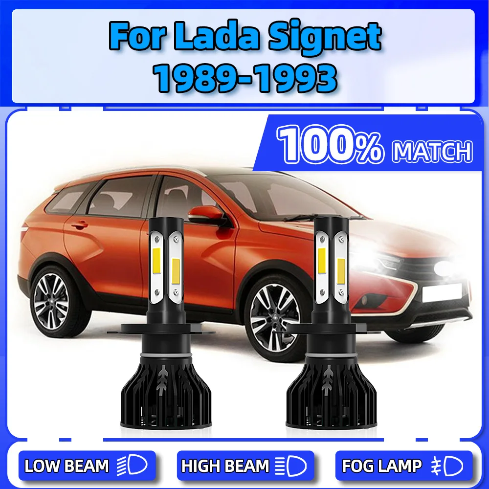 

Canbus LED Headlight Bulbs 20000LM Plug And Play Car Headlamp 6000K 12V Auto Front Lamp For Lada Signet 1989 1990 1991 1992 1993