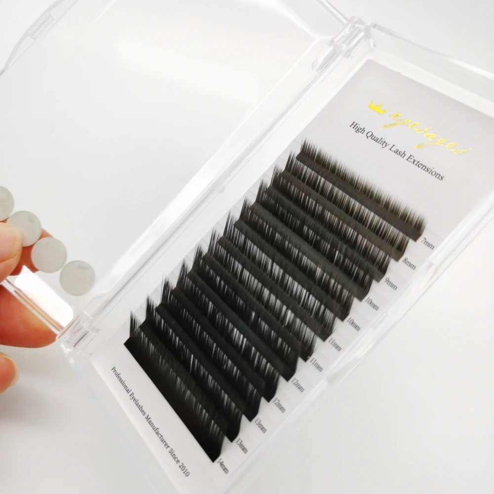 Description Picture 6 of itemL Curl False Eyelash Extension 8-15mm Mix Matte Black Mink Individual Lashes Extension Korean Make-up For Women Beauty