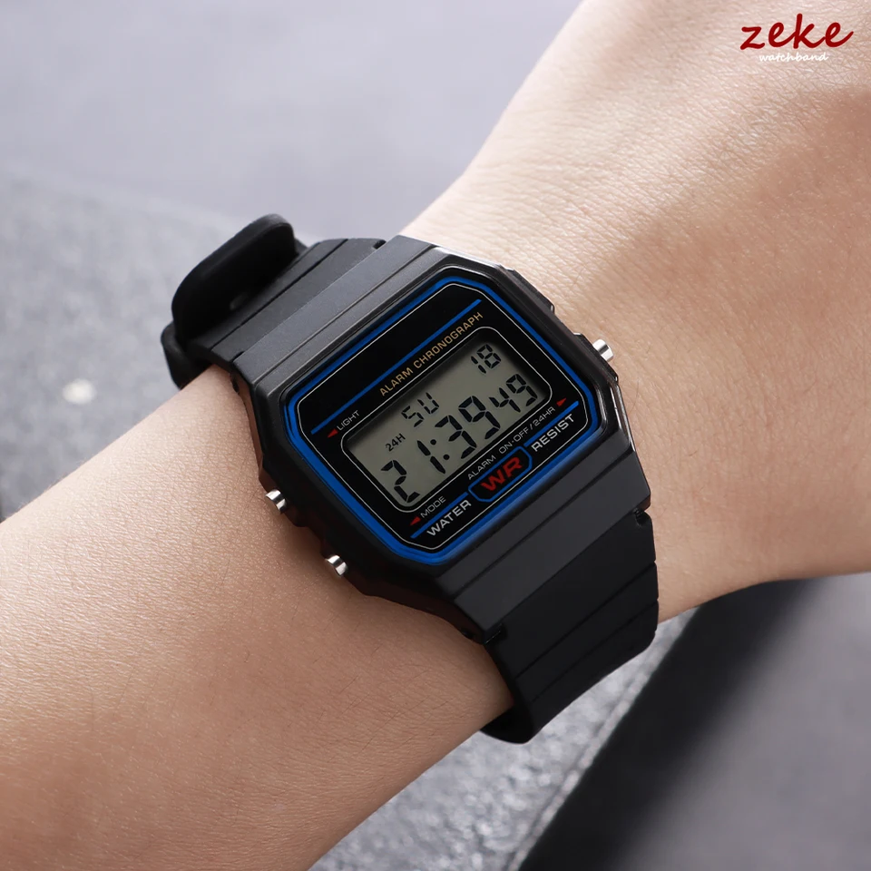 SRTYDCUR Silikon-Uhrenarmband 18mm - Ersatzarmband Für CASIO Uhren