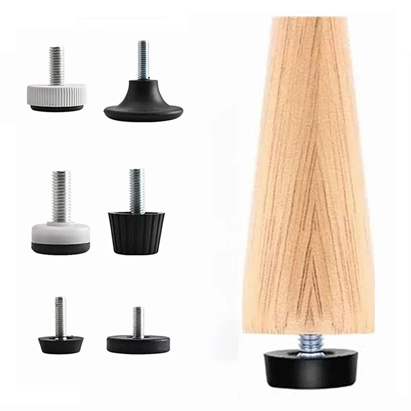 5pcs M6 M8 M10 Furniture Legs Anti-Slip Table Cabinet Leg Pads Adjustable Feet Floor Protector adjustable leveling legs