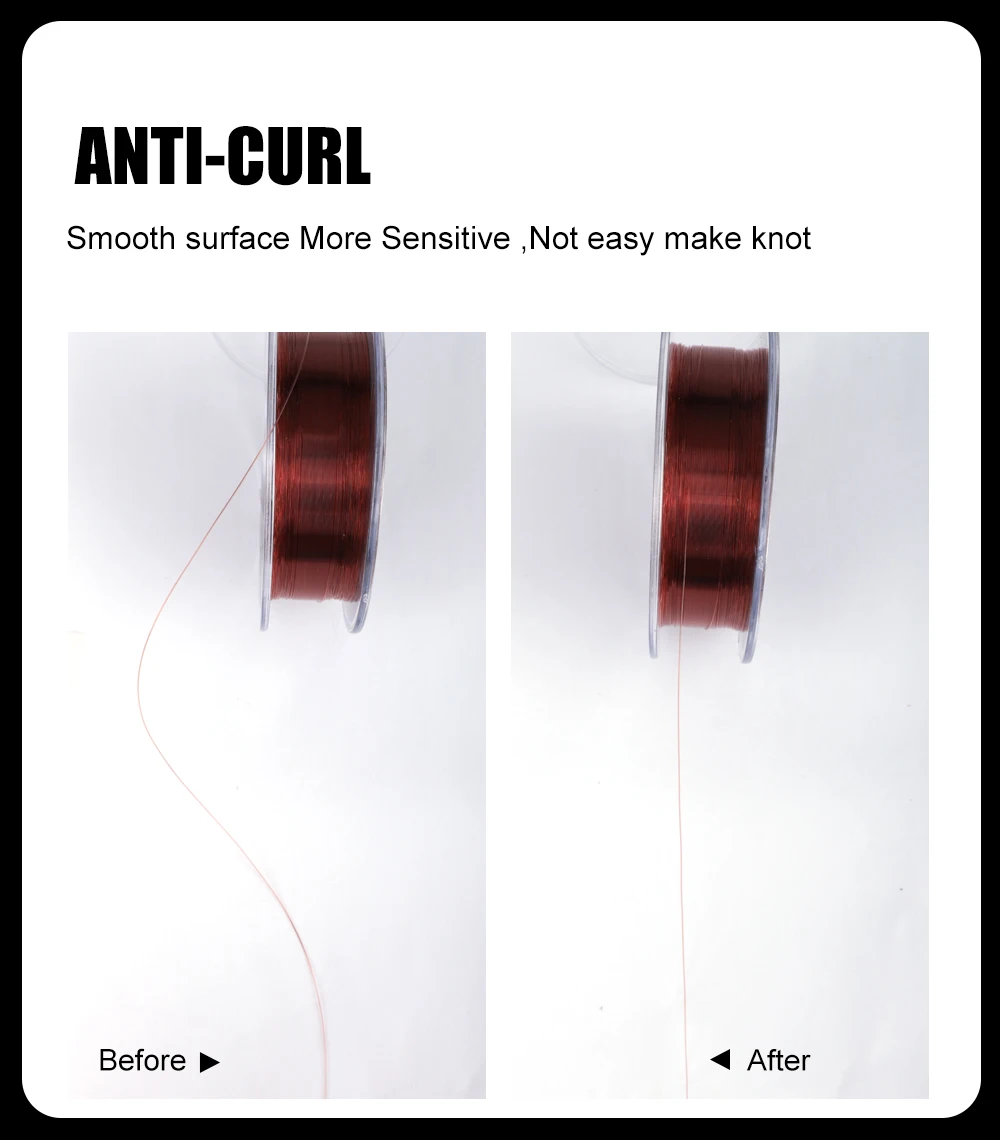 Description Picture 4 of itemFTK 150M/300M Super Strong Nylon Fishing Line 0.14MM-0.50MM Fluorocarbon Coating Monofilament Carp Fishing Line 15.35LB-44.75LB