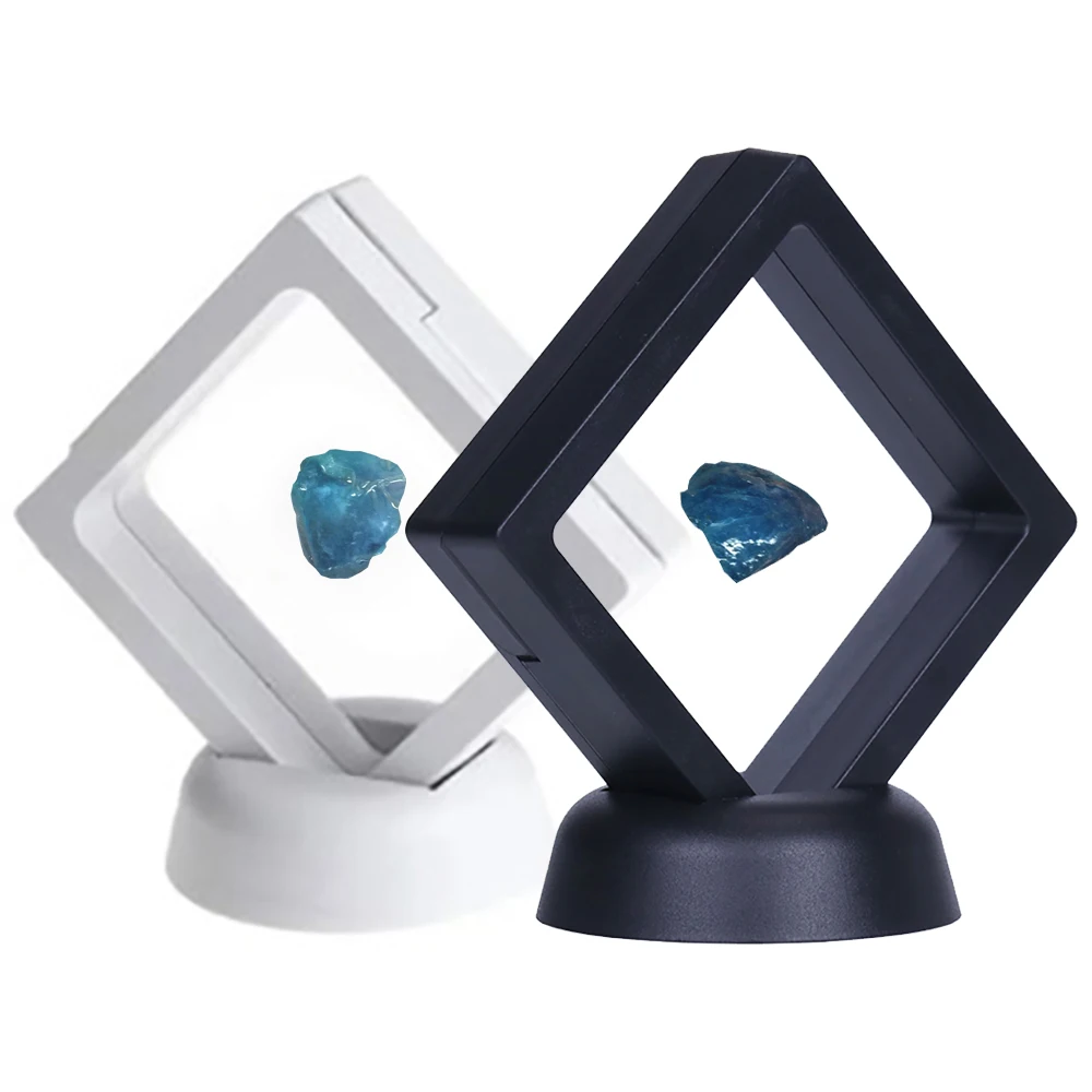 Transparent Loose Diamond Jewelry Storage Box Gemstone Gift Packaging Box Floating Gems Organizer Stone Zircon Display Showcase