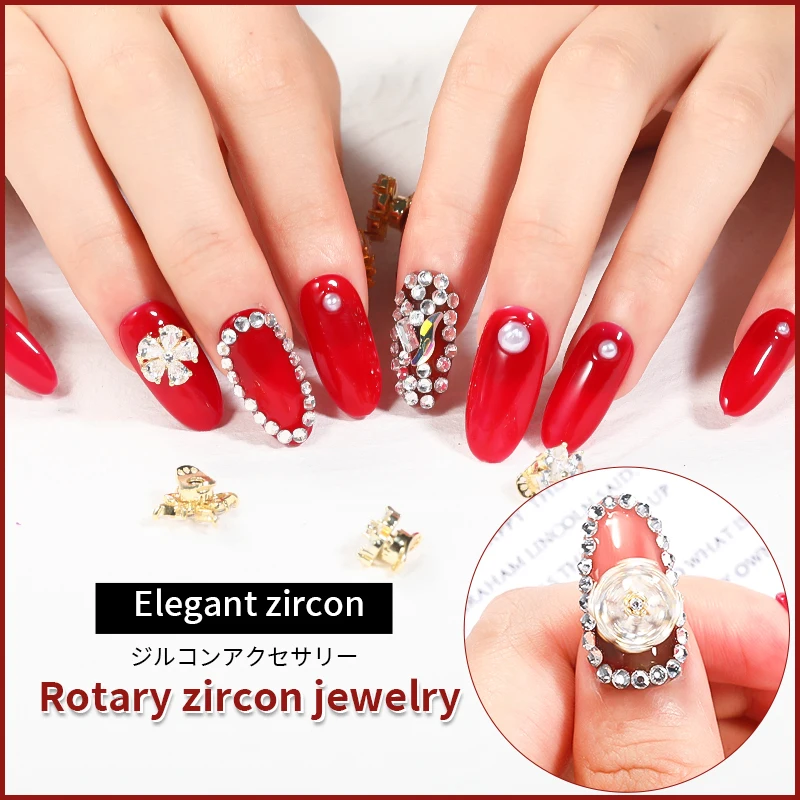 Spin Rotating Snowflake Nail Charms Luxury Spinning Nail Rhinestones Winter Snowflake  Charms For Nails Zircon Nail Charm Jewelry - Rhinestones & Decorations -  AliExpress