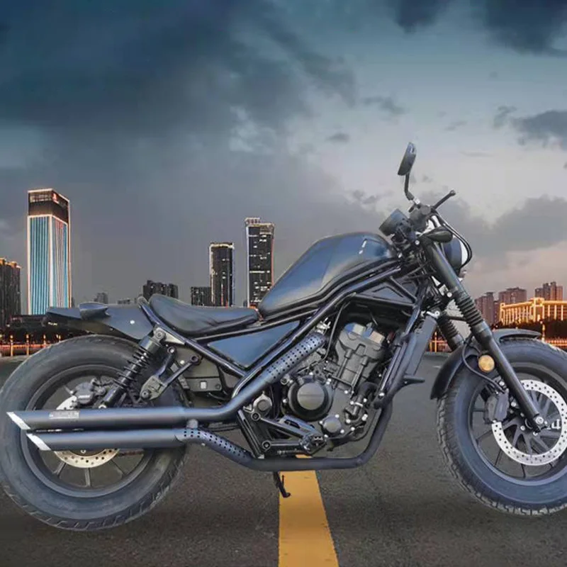 サイレンサー CMX500 REBEL 2017-2019セーブス⇒デイパンシーズルスポンサス400SS-オリジナルのタイトルを表示 CMX500 REBEL 2017-2019 パフォーマン For Honda REBEL 300 500 CMX 300 500 CM300 CM500 2017 - 2022 Motorcycle  Exhaust Escape Silencer Modify With Mid Link Pipe Muffler - AliExpress
