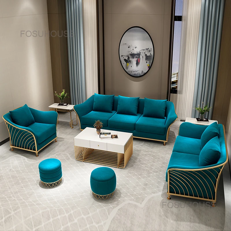 Modern Cloth Sofa Set Designs