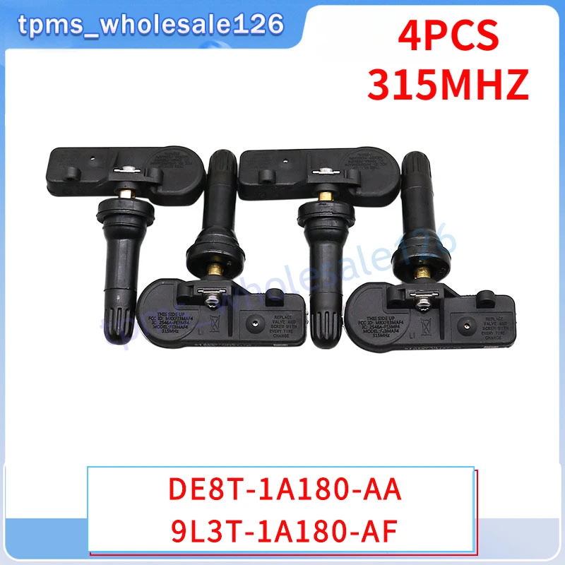 

4PCS/Lot Tire Pressure Sensor DE8T-1A180-AA 9L3T-1A180-AF For 2013-2015 Ford C-Max Explorer Focus Fusion Lincoln MKS TPMS 315MHZ