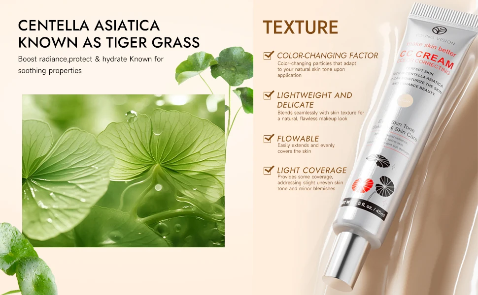 Young Vision Cc Cream Concealer For Natural Nude Sunscreen Look_voghion.com