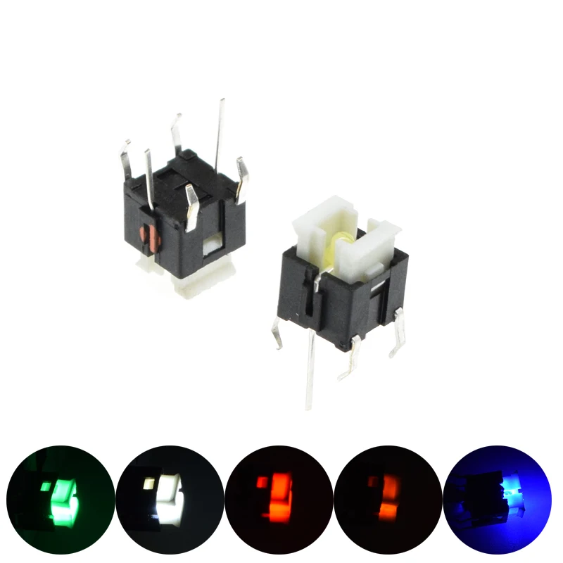 10Pcs-6-6mm-Through-Hole-Micro-Push-Button-Tactile-Momentary-Switch ...