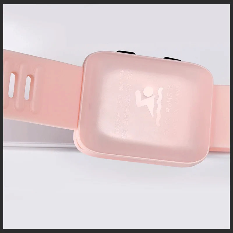 Digital Watch For Men Women LED Electronic Unisex Watch Fashion Casual Simple Silicone Strap Square Dial Clock Zegarek Damski