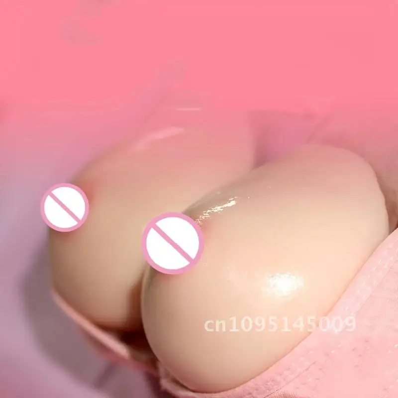 Inverted Prosthetic Breasts Nipple Breast Enhancement Male Silicone Balls Boob Breasts Insertable Simulation Crossdressing Adult
