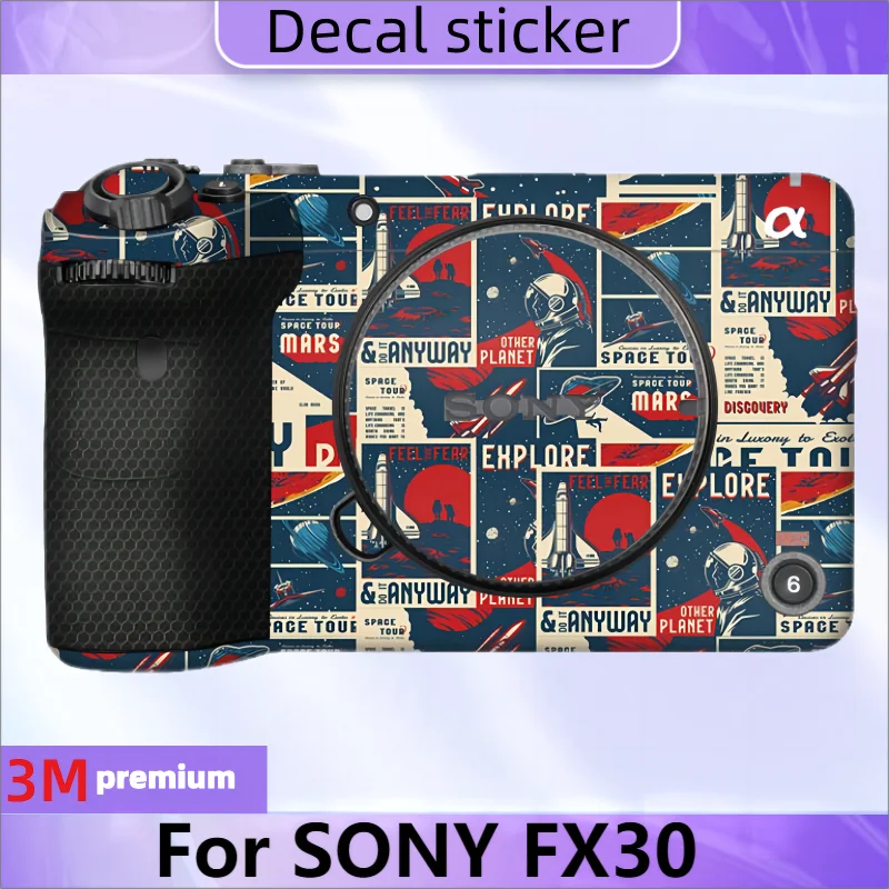 Per Sony Fx30 Adesivo Per Fotocamera Decalcomania Protettiva Per La Pelle Pellicola Avvolgente In Vinile Cappotto Protettivo Antigraffio Ilme-Fx30 Fx 