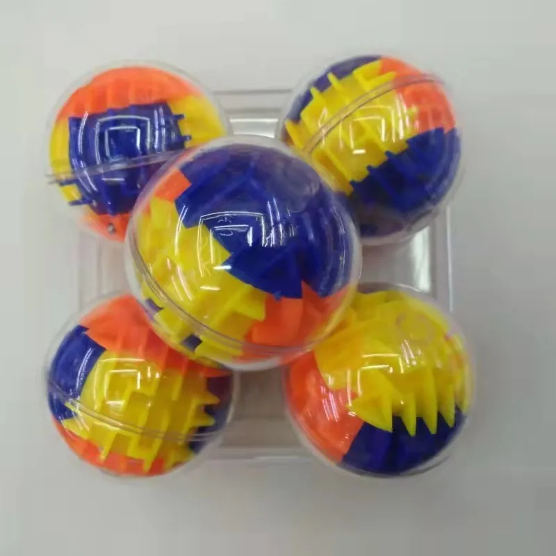 Mini 3D Magic Maze Puzzle Ball Cube Game Globe Sphere Bulk Labyrinth Toys Brain Teaser Game Learning Education Puzzle Toys Gifts
