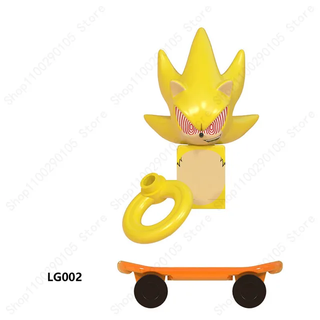 Mini Action Figure Building Block Sonic Teirusu Silver Nakkurusu Shadow Eggman Blaze Storm Knuckles KF6123 LG1001 WM6086 Bricks 002