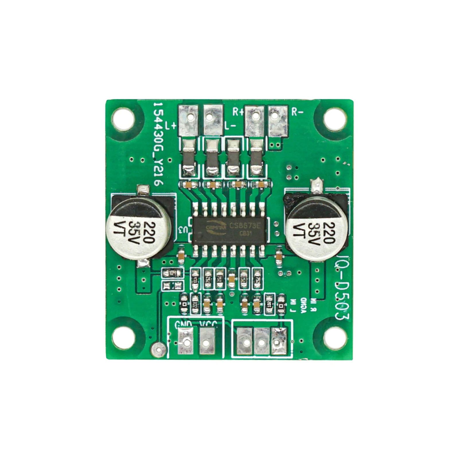 2*40W Mini Digital Power Amplifier Board for Stereo Audio Amplifier Module 12V Power Amplifier Board for Car Audio System - 5