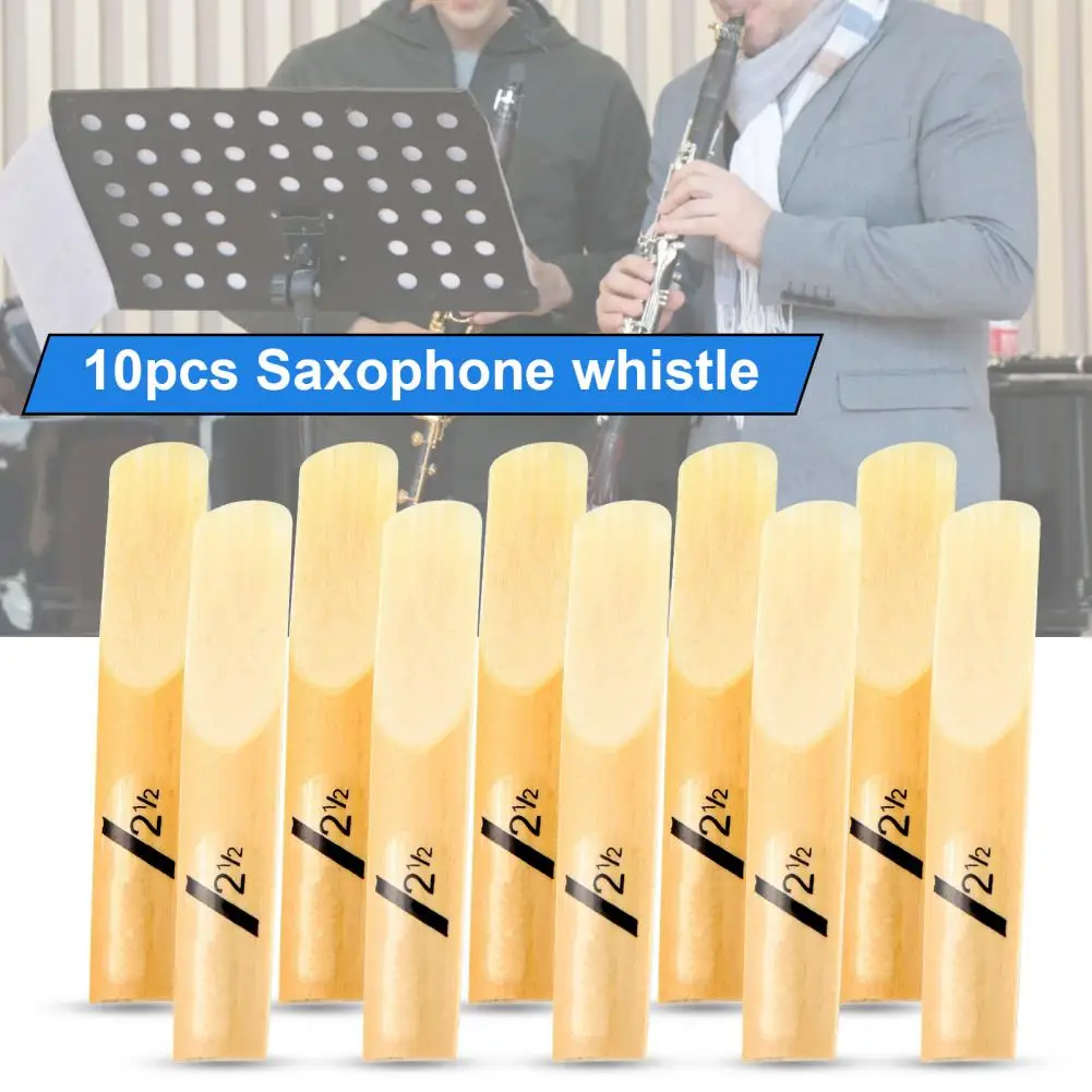 

10Pcs Clarinet Reed Traditional Bamboo Reed Strength Wood Tenor Clarinet Reed Woodwind Instrument Parts Clarinet Accessories