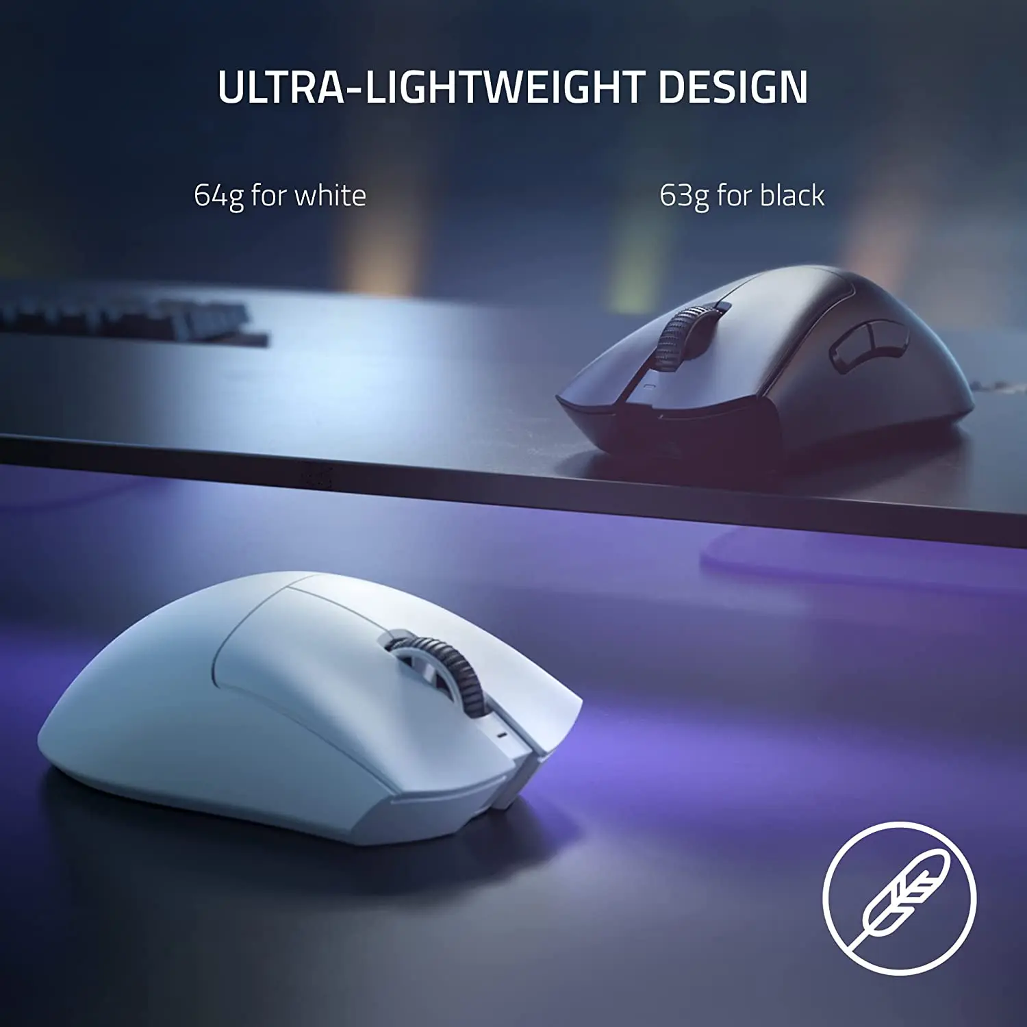 Deathadder v3 pro-ワイヤレスゲーミングマウス,超軽量 