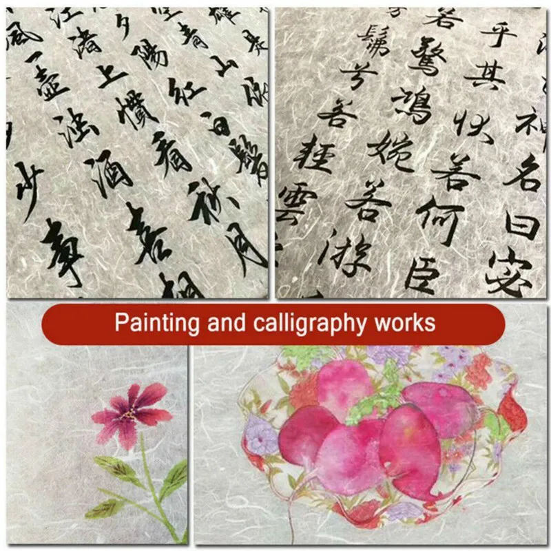 Pure Long Fiber Mulberry Paper Papel Calligrahpie Yunlong Xuan Paper Mulberry Xuan Zhi Brush Calligraphy Freehand Painting Paper images - 6