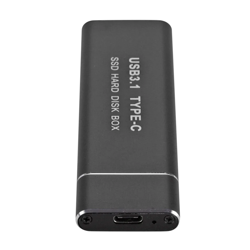 C타입 USB 3.1-M.2 NGFF SSD 모바일 하드 디스크 박스, C타입 어댑터 카드 외부 인클로저 케이스, m2 SATA SSD 2230/42/60 2280
