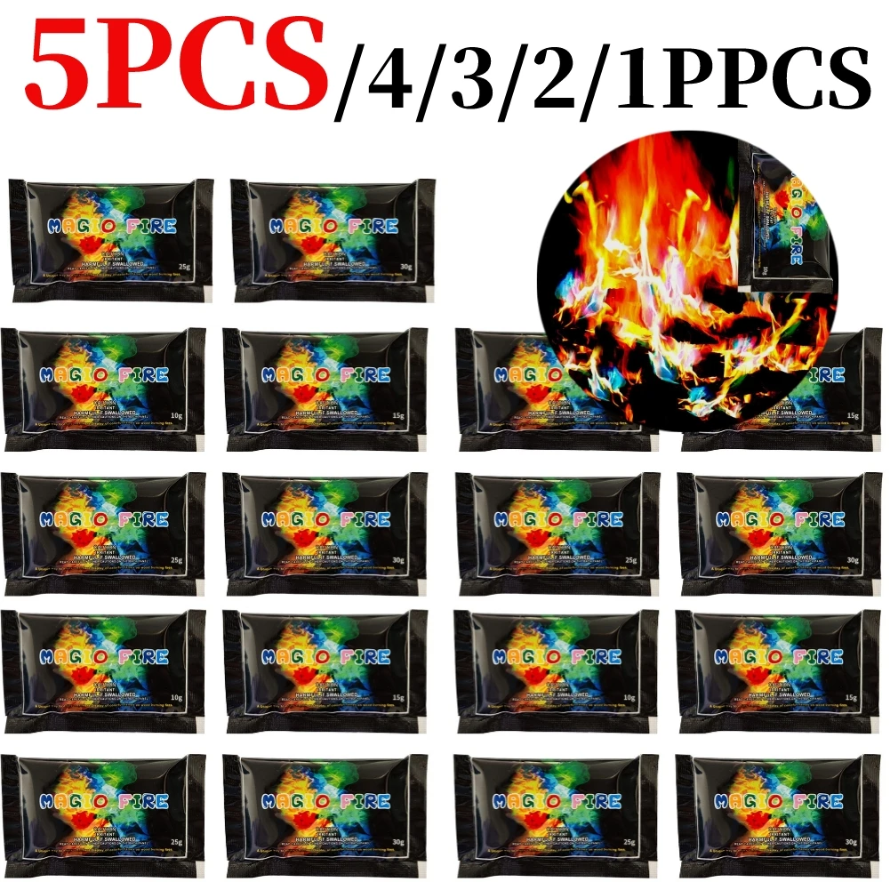 

Party Flames Fire Color Changing Packets Atmosphere Glowing Props Changing Flames Powder for Fire Pit Campfires Bonfire