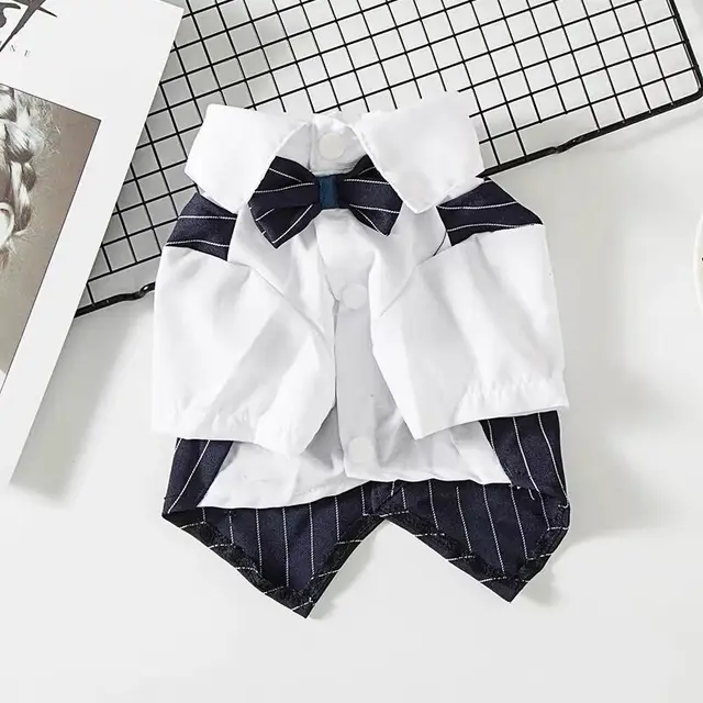 애완견용 여름 테디 슈트 셔츠, 개와 고양이 옷, 웨딩 드레스