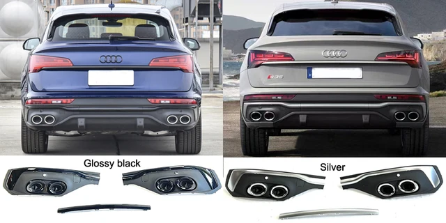 Audi Q5 Sportback 2020-2023 リアバンパーリップスプリッター 