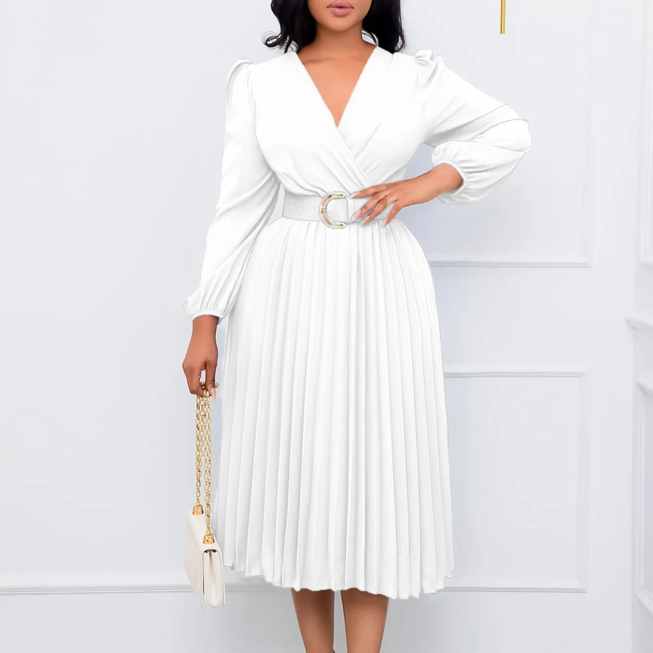 

African Dresses For Women Elegant Polyester Muslim Fashion Abayas Dashiki Robe Kaftan Midi Dress Turkish Africa 2023 New