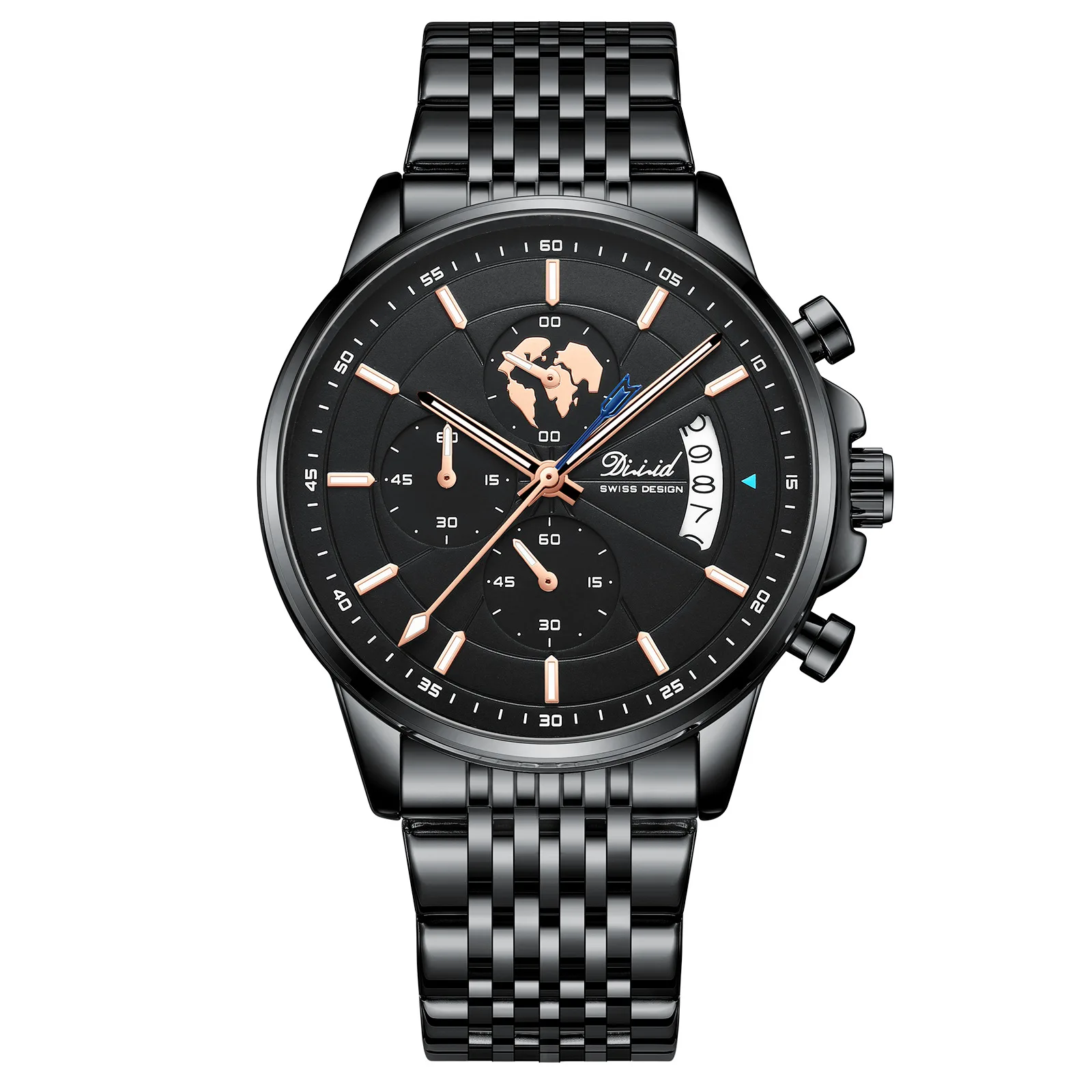 Ultra-Thin Men Watches Stainless Steel Mesh Belt Luxury Quartz Wristwatch Men Mesh Band Casual Luminous Clock Reloj Hombre