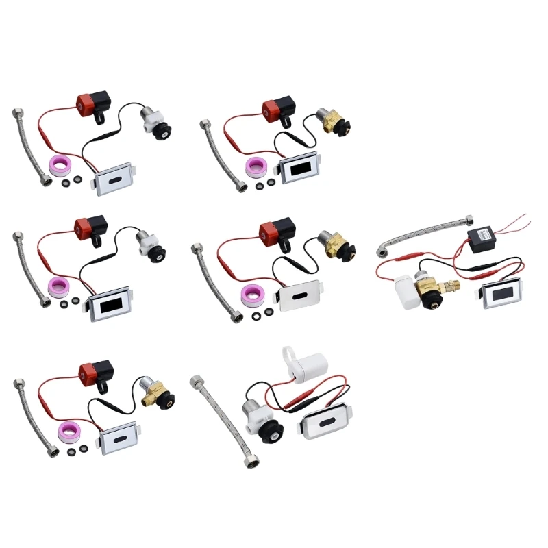 2024 New Touchless Toilet Flush Kits Wall Sensors Solenoid Valves Sensors Flush Valves