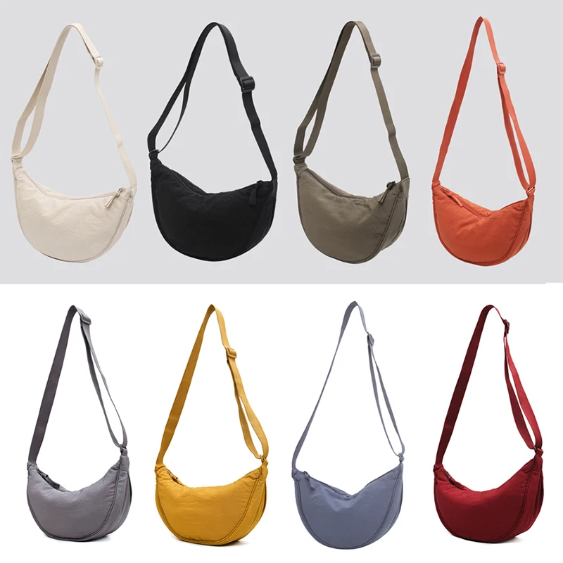 Casual Nylon Hobos Crossbody Bag for Women Designer Shoulder Bags Large Capacity Tote Lady Travel Shopper Bag Female Purses nylon crossbody bag