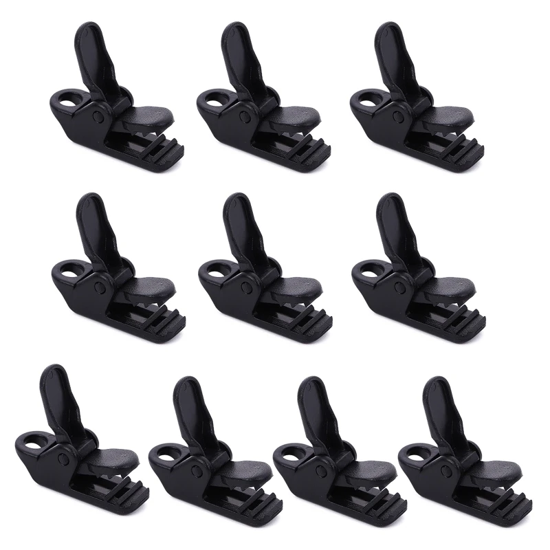 Tent Awning Canopy Clamps Heavy Duty Lock Grip Clamps Camping Tarps Clips 10 Pcs tent clips camping tent accessories camping tent fasteners