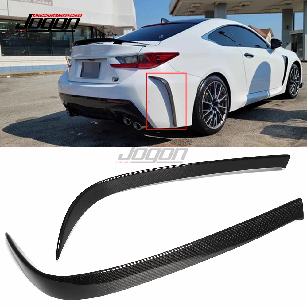 

Сухой карбоновый внешний спойлер для багажника, боковой спойлер для Lexus RC F USC10 ART Coupe 2014-2018, Автомобильный задний сплиттер, аксессуары для отделки вентиляционного отверстия