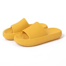  4.5CM EVA Soft Flat Shoes Summer Women and Men Sandals Thick Platform Slipper Bathroom Non-slip Slipper Home Mute Flip Flops 