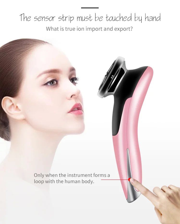 6 in 1 EMS Face Lifting Massager LED Photon Anti Aging Skin Tighten Firm Skin Ca