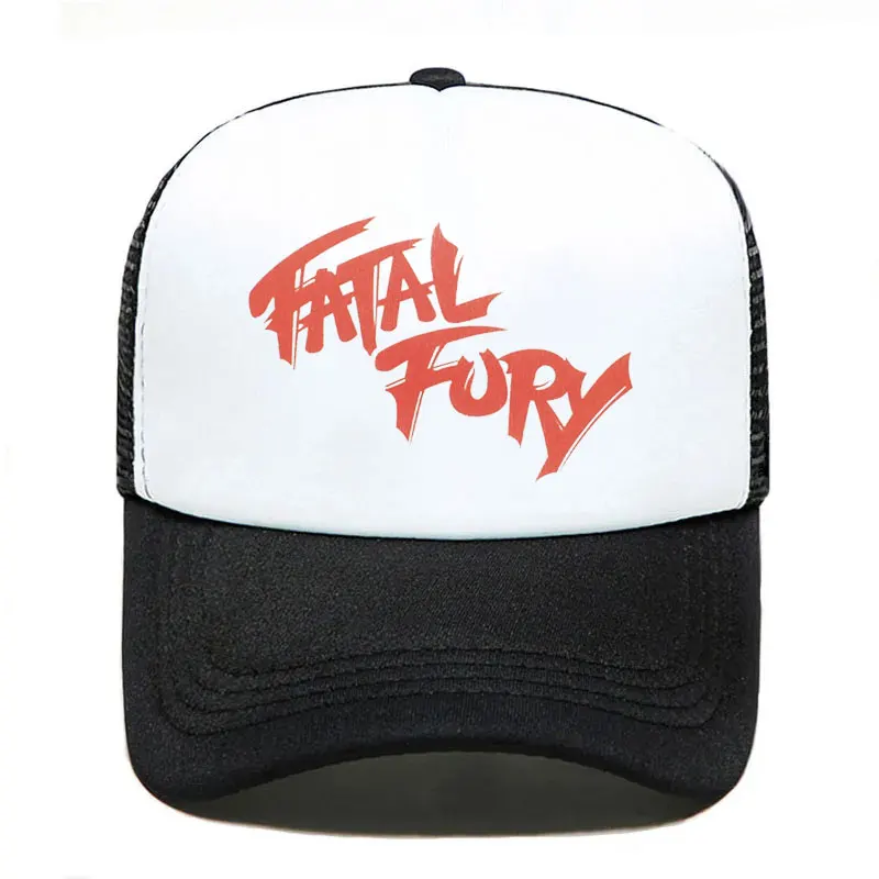 Terry Bogard Coser Cap FATAL Hat Trucker Cap Cosplay Coser Hat Summer Mesh Caps for Men Cosplay