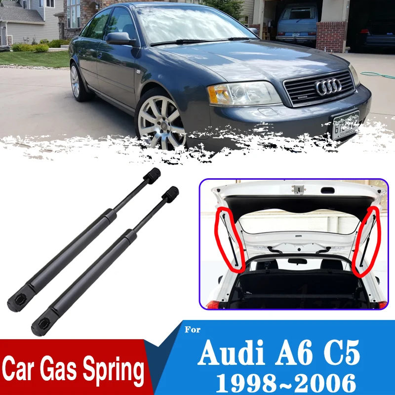 

For Audi A6 C5 Sedan 1998~2006 Car Rear Trunk Hydraulic Rod Tailgate Boot Gas Shocks Strut Damper Lift Support Car Accessories