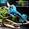 16.8V 8604 Electric Pruning Shear Powerful Cordless Electric Scissor Max 28mm Tree Branch Pruner Garden Secateur 2Ah x 2 Battery 4