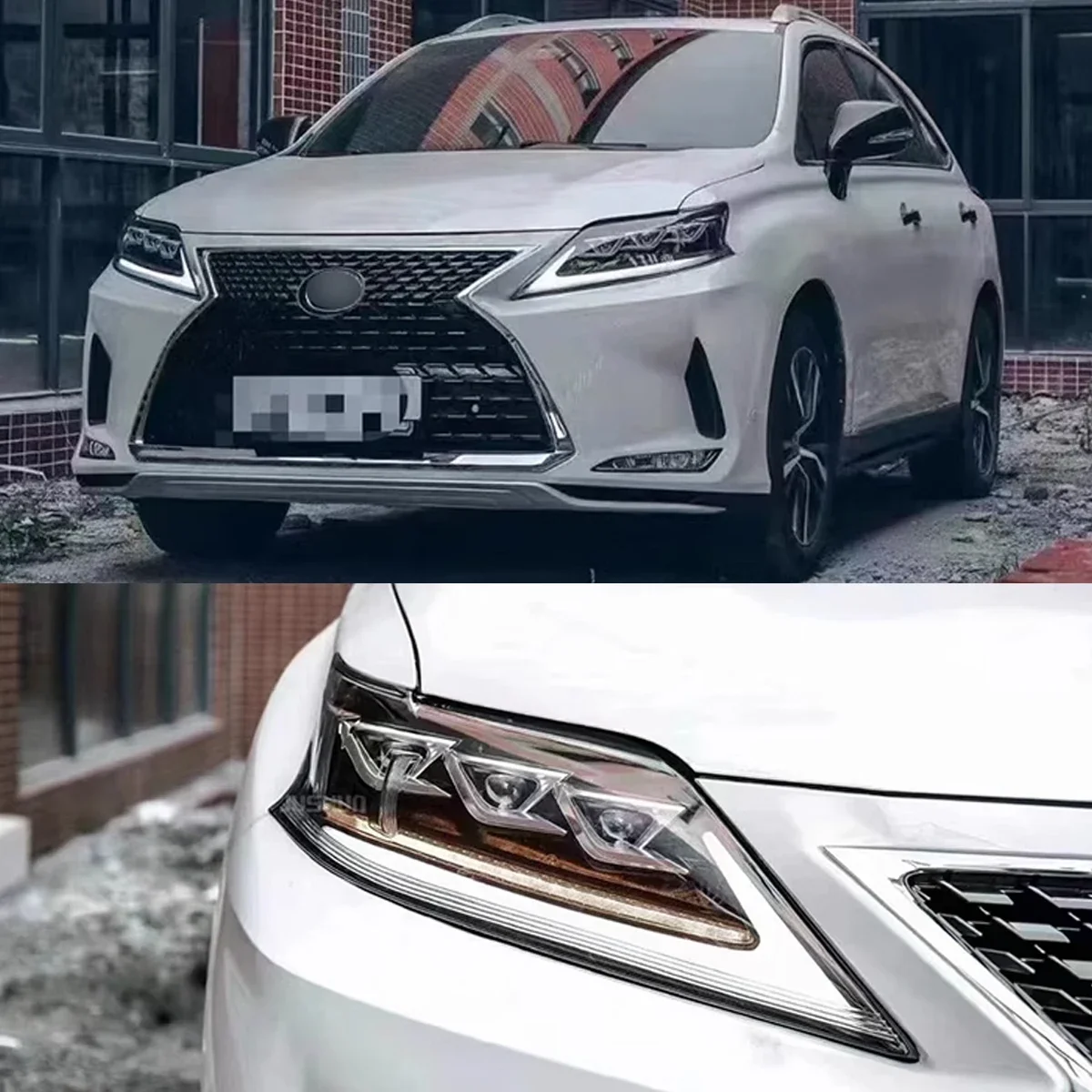V-VISION レクサス RX450h フロントバンパースポイラー 未塗装 ブイビジョン V-VISION☆LEXUS レクサス RX350／RX450h☆フロントバンパースポイラー