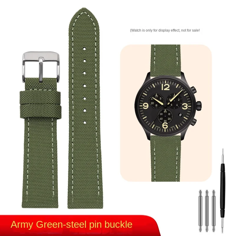 Versatile Nylon Leather Waterproof Canvas Wristband
