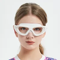 2022 Adult Swimming Goggles HD Antifog Electroplate Swim Glasses Big Box Lenses Swimming Equipm Wholesale 2